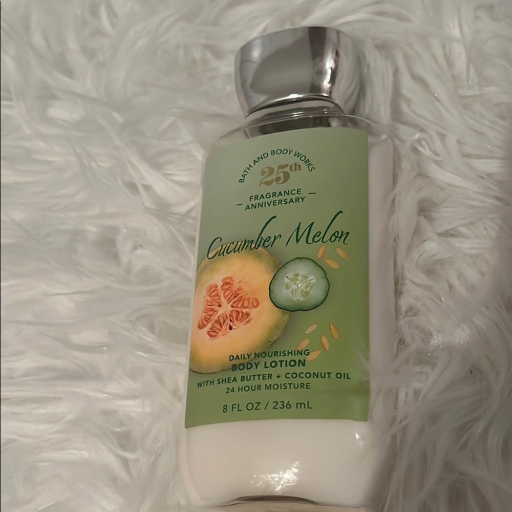 Cucumber Melon Body Lotion by Bath & Body Works - Green and Silver